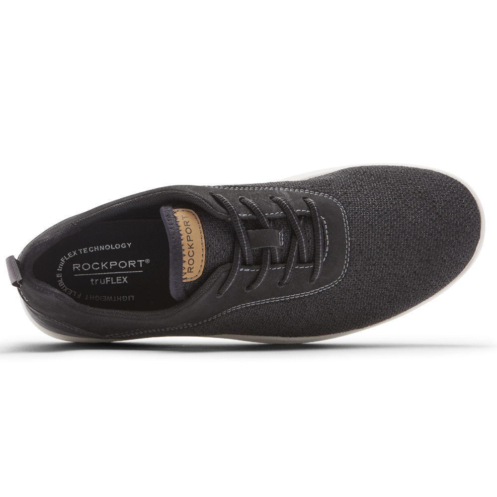 Rockport Sneakers Herr Svarta - Truflex Fly Plain Toe - RNUQV9805